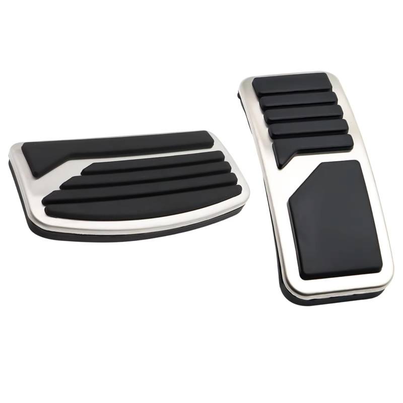 Bremspedalbelag Auto Gas Kupplung Bremspedal Abdeckung Kit MT at Gummi Edelstahl rutschfeste Pad Für Citroen Für C4 Für Air-Cross 2014 Car Pedals Cover Passend(at) von XuYingBhd