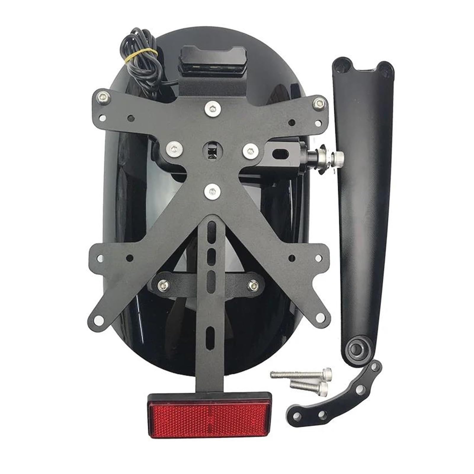 Extender Kotflügel Für R NEUN TR NINET R9T Scrambler 2014-2020 Motorrad Kotflügel Hinten Halterung Kotflügel Mit Kennzeichen Schutzblechverlängerung(Black) von XuYingBhd