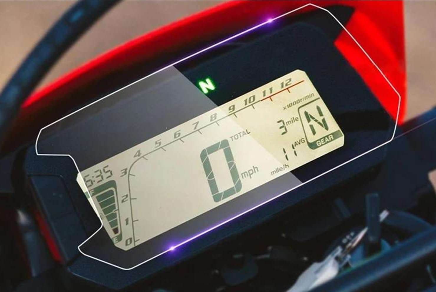 Für CRF300L Für Rally Für MSX125 2021 Screen-Dashboard Schutz Instrument TFT LCD Schutz Film Tachoschutz(1 Set) von XuYingBhd