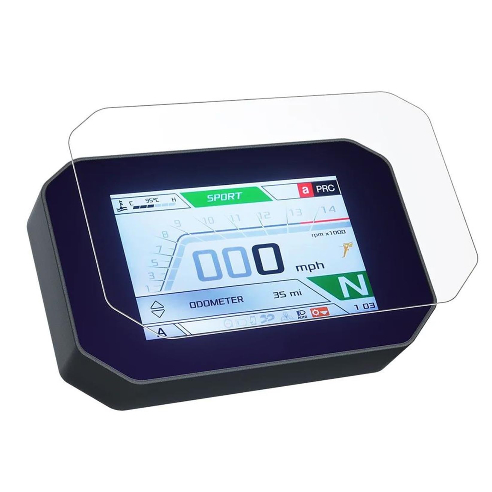 Für Energica Für Experia 2022 2023- Dashboard Screen Protector Film TFT LCD Instrument Scratch Schutz Film Tachoschutz von XuYingBhd