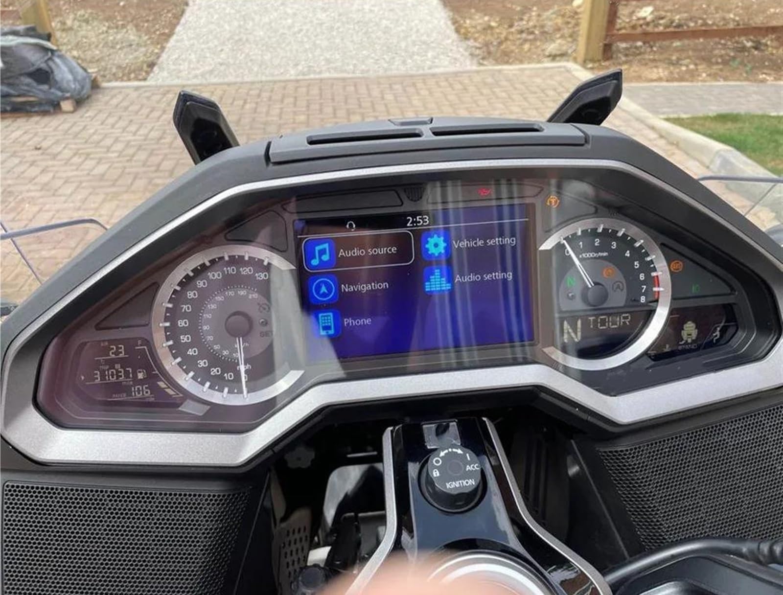 Für Goldwing 1800 Für GL1800 Retrofit Teil Dashboard Screen Protector TPU Instrument Film Tachoschutz von XuYingBhd