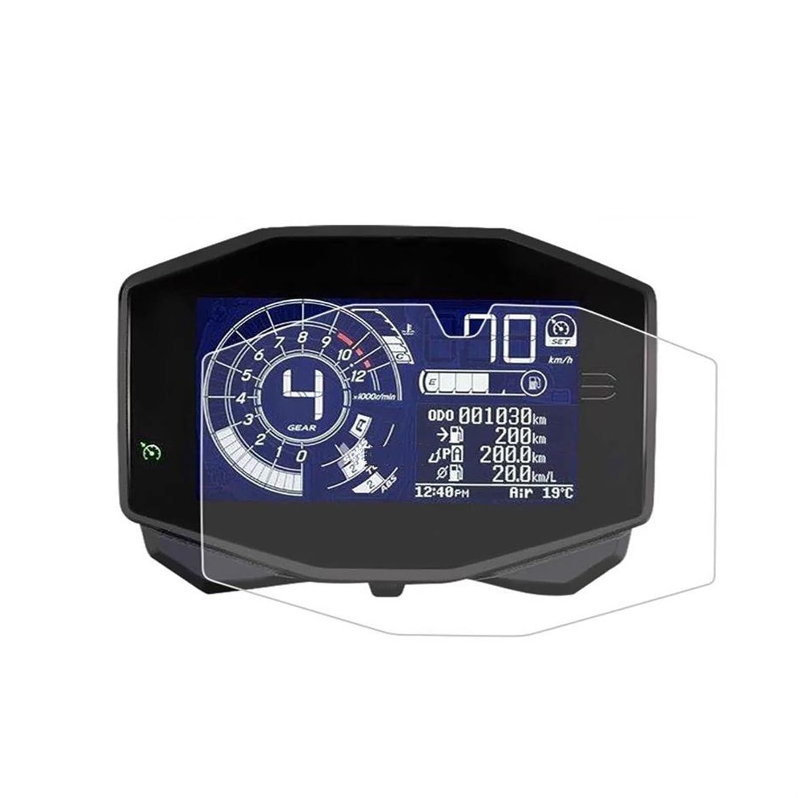 Für Suzuki Für GSX-R1000 2017 2018 2019 2020 2021 2022 Instrument Schutz Film Dashboard Screen Protector Tachoschutz(2 Kit) von XuYingBhd