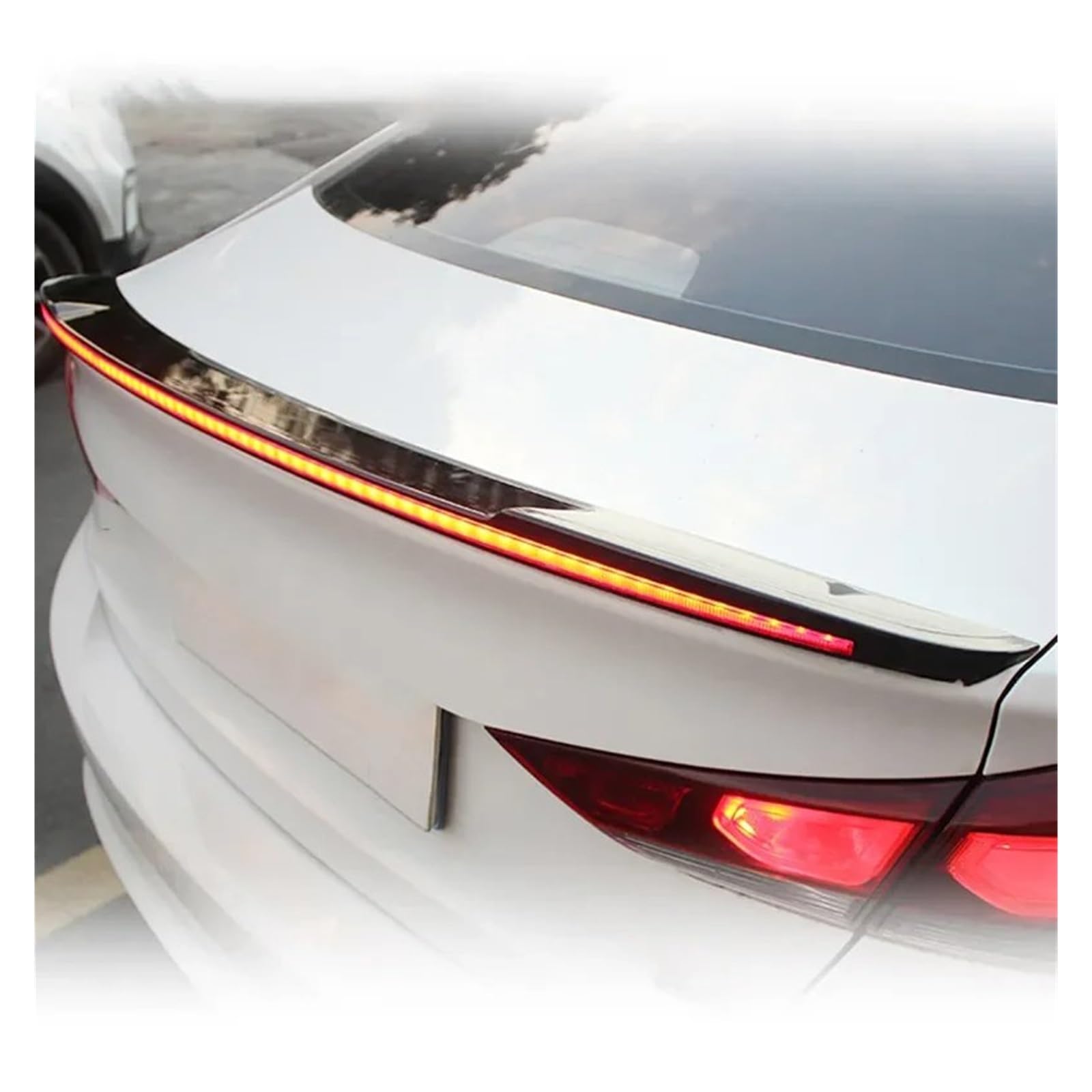 Heckspoiler Flügel 120cm Auto Spoiler Licht Heckflügel Strömungslicht Rücklicht Blinker Bremse Warnlicht Carbon Fiber Heckflügel Auto Styling Spoiler Flügel von XuYingBhd