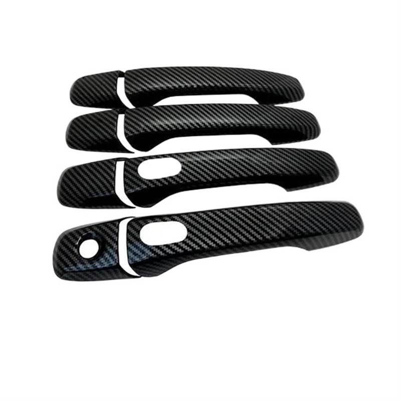 Türgriff Für Ford Für Rand 2011 2012 2013 2014 Auto Außen Zubehör Kreative Stil Aufkleber Trim Carbon Faser Für Smart Türgriff Abckung Außentürgriff(4Handle 2 Buttons) von XuYingBhd