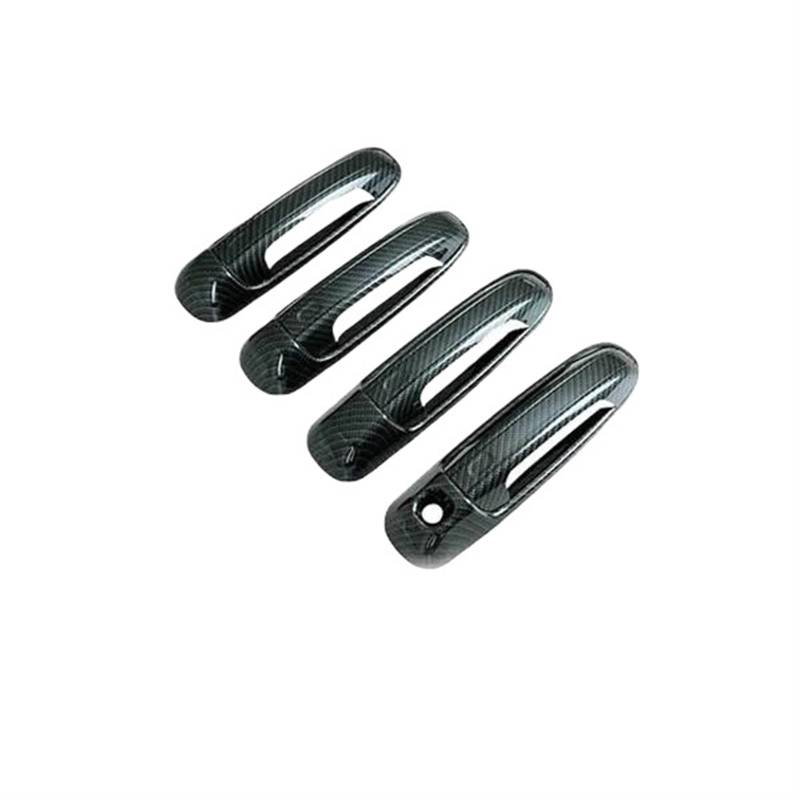 Türgriff Für Jeep Für Grand Cherokee WJ 1999 2000 2001 2002 2003 2004 Glanz Schwarz Carbon Chrom für Smart Türgriff Abdeckung Trim außen Außentürgriff(Carbon Fiber 4pcs) von XuYingBhd