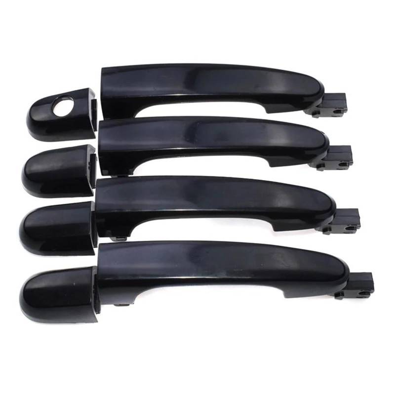 Türgriff Für Kia Für Sportage 2005-2010 Schwarz Auto Außen Vorne Hinten Links Rechts Türgriff Abdeckung Set 82651-1F000 82661-1F000 Außentürgriff von XuYingBhd