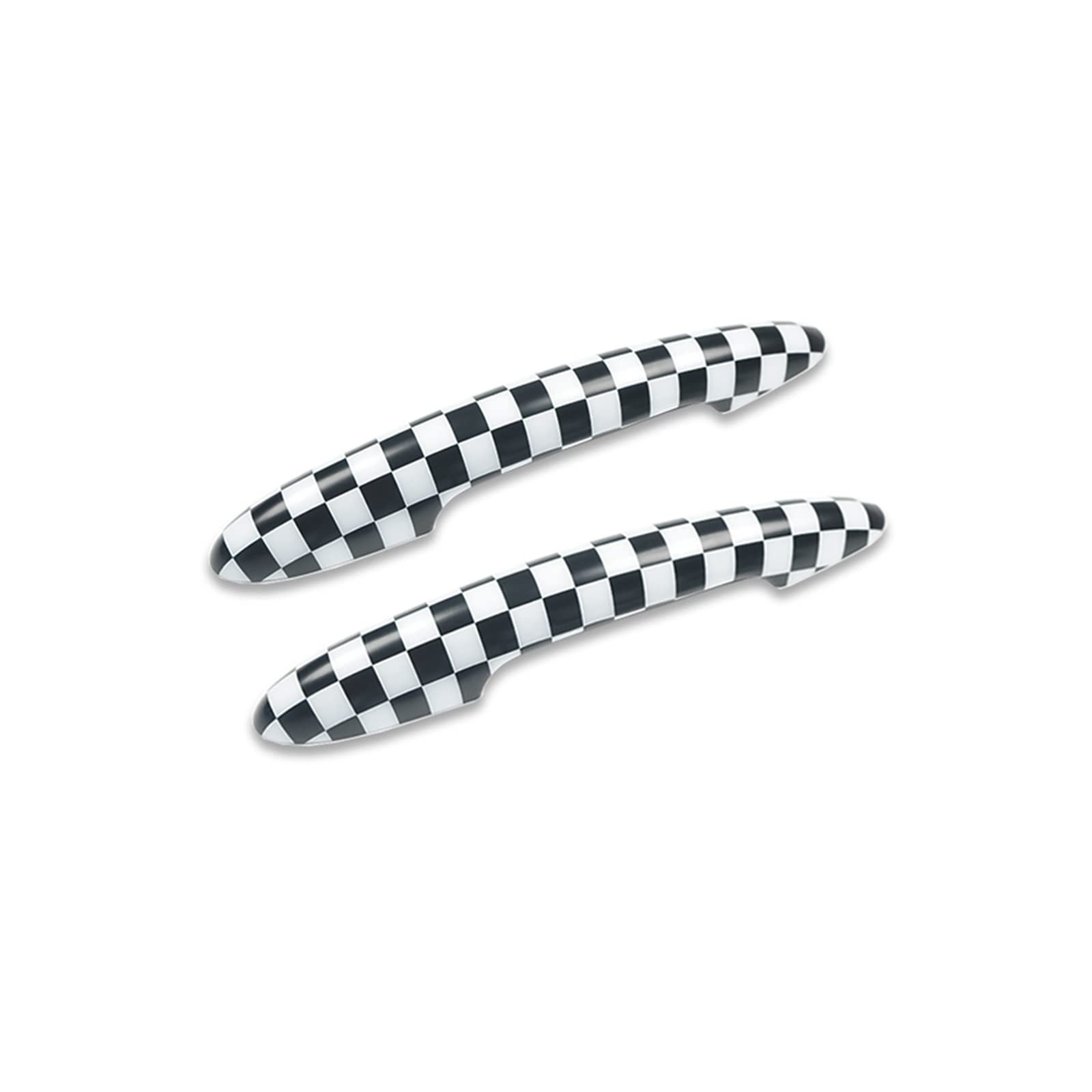 Türgriff aussen Schwarz Glänzende Türgriffabdeckung Für Mini Für Cooper Für JCW Für F56 Für F57 Außenauto-Styling-Dekoration, Zubehörteil Außentürgriff(No Hole Checker) von XuYingBhd