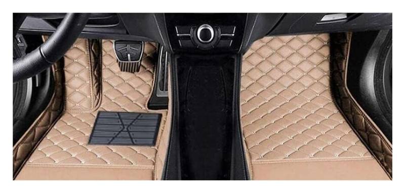 rutschfeste Allwetter Automatte Maßgeschneiderte Auto-Fußmatten Bodeneinlagen Matten Teppiche Für Chevrolet Für Prisma 2013 2014 2015 2016 Autofußmatten(Beige) von XuYingBhd