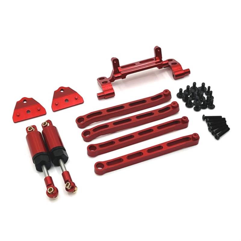 Xuodawer Für 1/12 MN82 LC79 MN78 Fernbedienung Auto Teile Zugstange Hydraulische Stoßdämpfer Kit RC Rot von Xuodawer