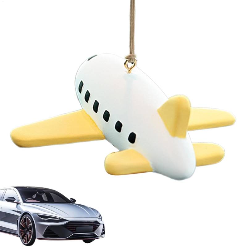 Xvilmaun Auto -Ornamente für den Rückspiegel, Autokartonspiegel Charme,Süßes Flugzeugform Auto Hangable Ornament | LKW hangable Dekorationen, Cartoon Auto Interior Charme für Fahrzeuge von Xvilmaun