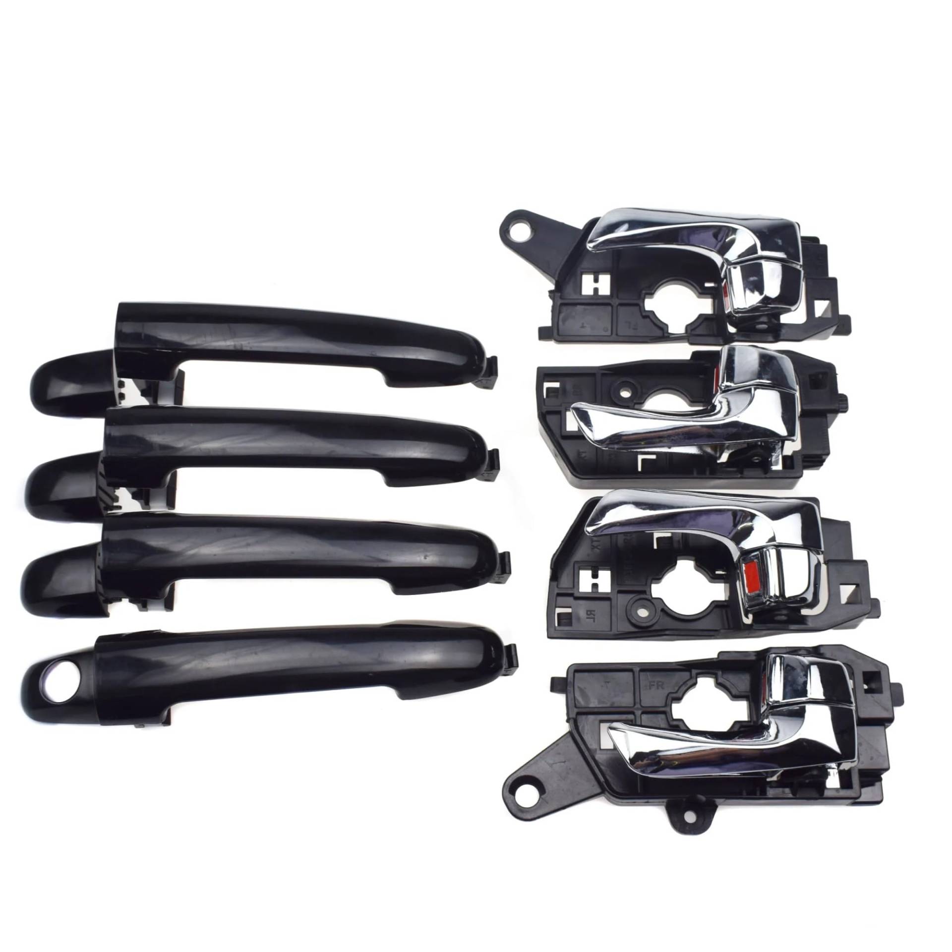 Auto Außentürgriff Für Hyundai Für Sonata 2.4L 3.3L 2006-2010 Außen- Und Innentürgriff Vorne Hinten Links Rechts LH RH Fahrer Beifahrer Türgriff Beifahrerseite(1 Kit 2009-2010) von Xwthsch