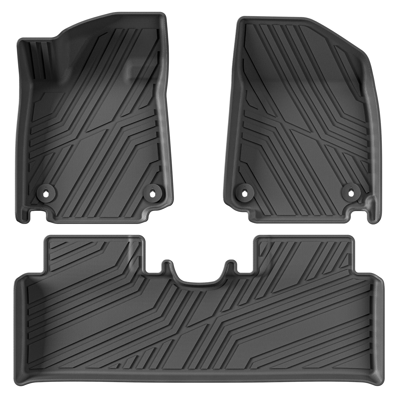 Auto Fußmatten Für Hyundai Für Ioniq6 2023 2024 Auto-Fußmatten Cargo Liner Trunk Pad 3D Wasserdicht Allwetter Linkslenker Fussmatten Auto(3P) von Xwthsch