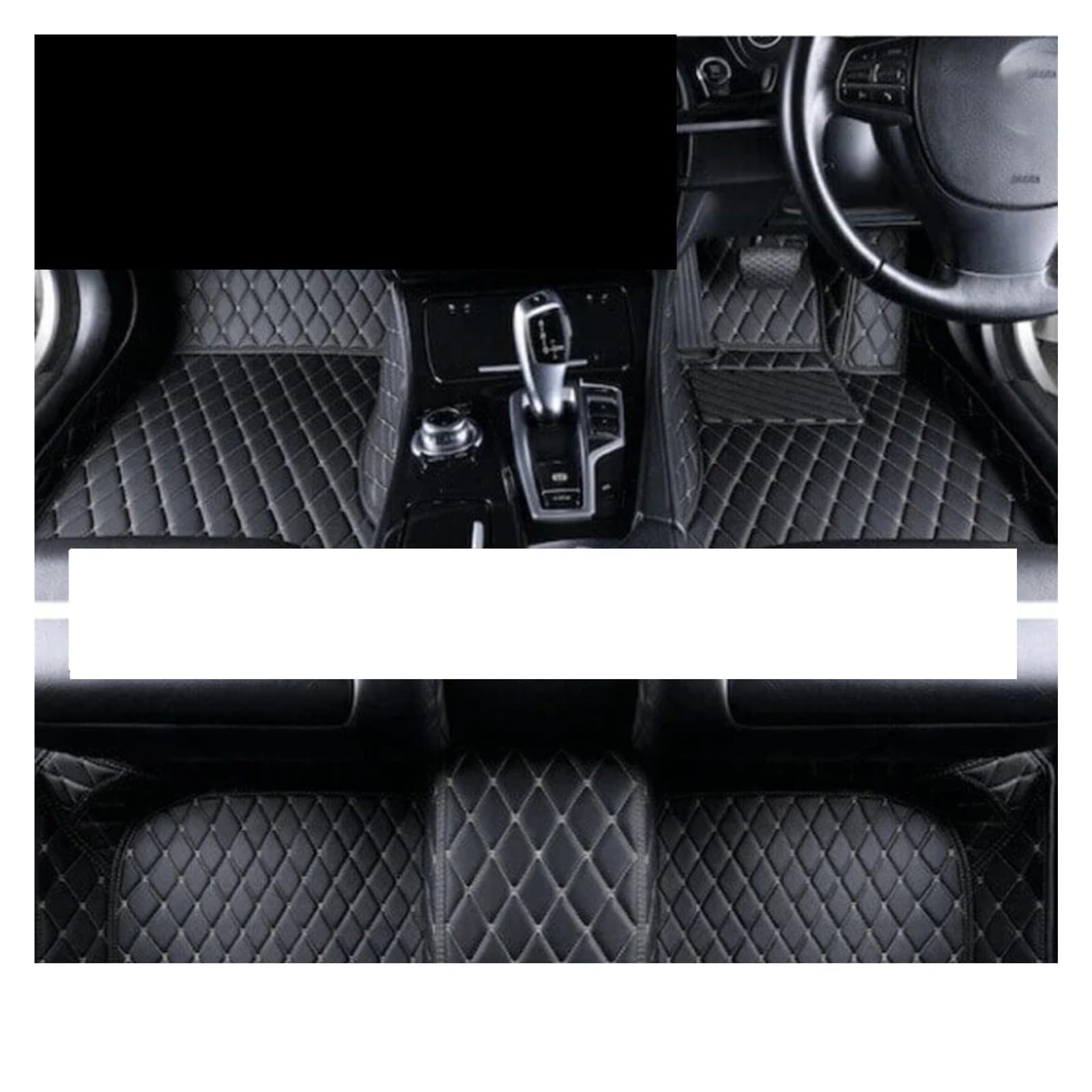 Auto Fußmatten Für Peugeot 206 206+ 1998~2013 Teppiche Ledermatte Innenteile Zubehör 1999 2000 2001 2002 Auto-Fußmatten Fussmatten Auto(RHD Black B1) von Xwthsch