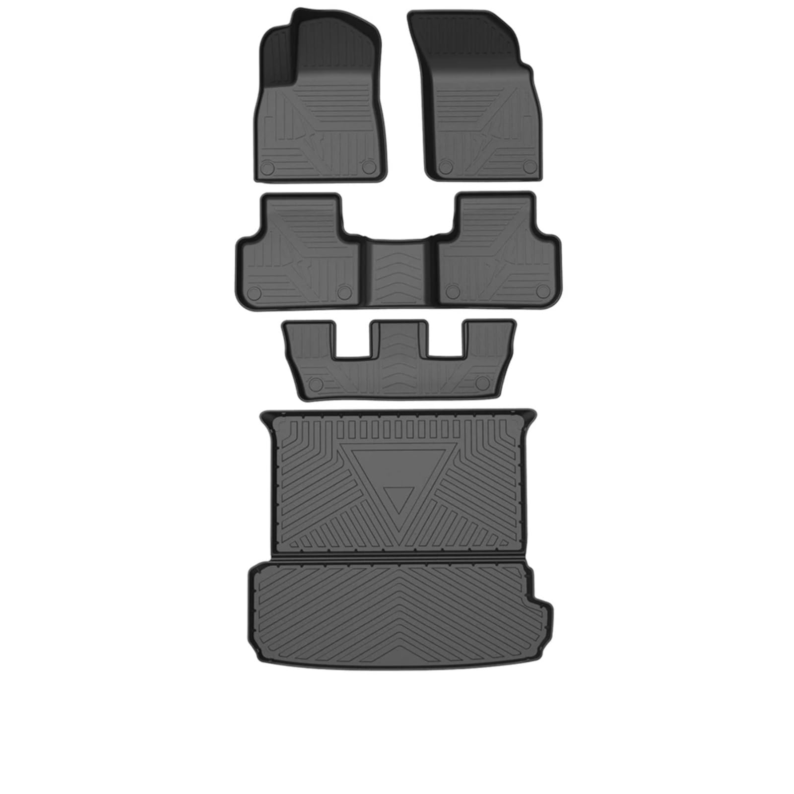 Auto Fußmatten Für Q7 4M 2016-2021 7-Sitze Auto-Fußmatten Allwetter-Fußmatten Geruchlose Unterlage wasserdichte Tablettmatte Fussmatten Auto von Xwthsch