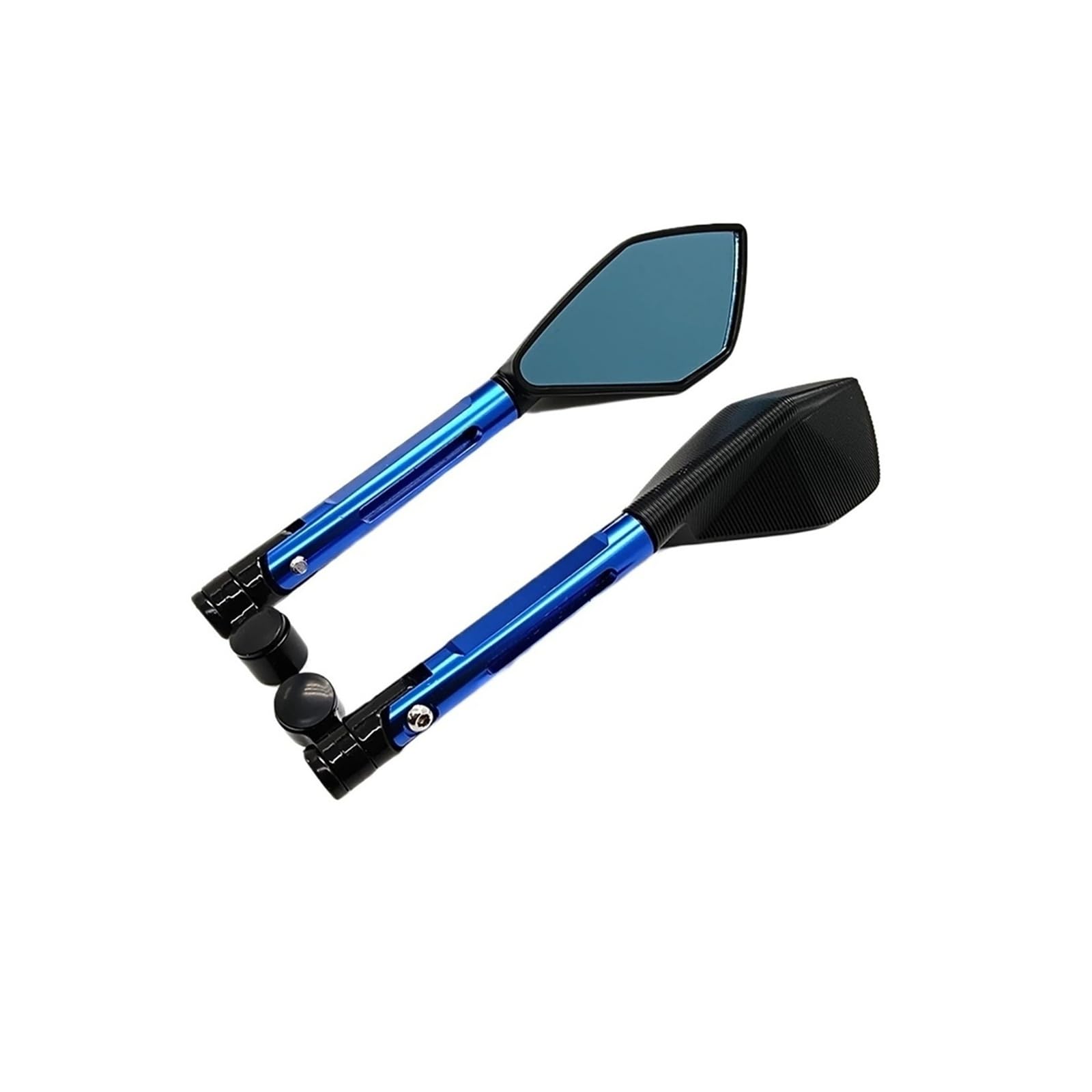 Motorrad Rückspiegel Motorrad Rearview Außenspiegel Aluminiumlegierung 8mm 10mm Für WR250 Für WR125 Für XT125 Für Lenkerendenspiegel Motorrad(Blue) von Xwthsch