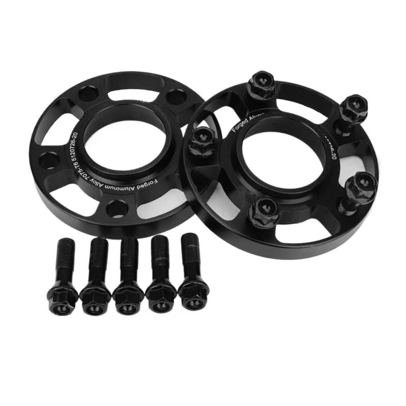 Spurverbreiterungen Für X6 F01 F02 F03 F04 F06 F07 F10 F11 2 Stück 12/15/20mm 7075 Aluminium Geschmiedet Rad Adapter Spacer PCD 5x120 CB = 72,5mm Spurverbreiterung(2Piece 15MM) von Xwthsch