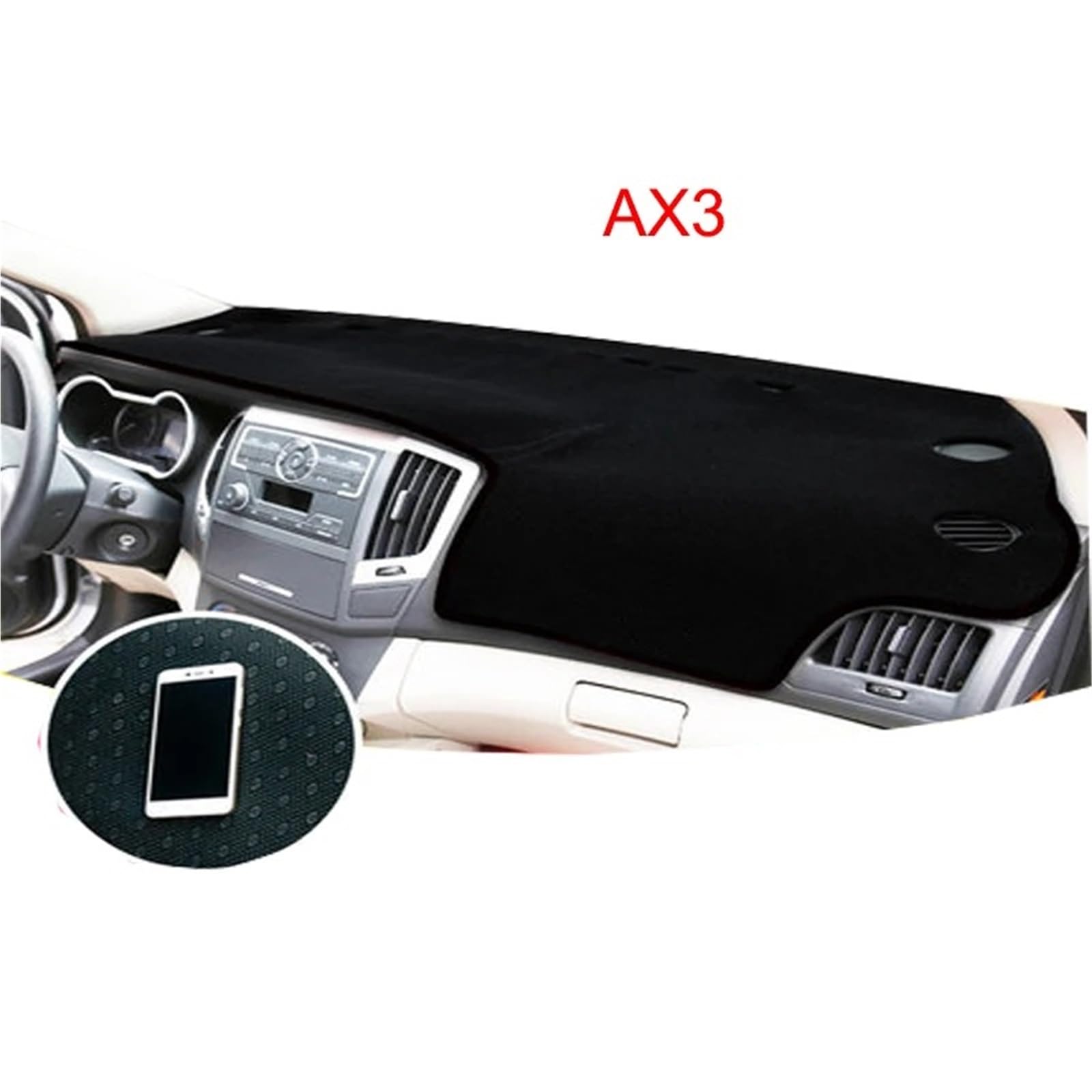 Abdeckungen & Schutz für Armaturenbretter Für Dong FENG AX3 AX4 AX5 AX7 Auto Dashboard Vermeiden Licht Pad Instrument Plattform Schreibtisch Abdeckung Matten Teppiche Auto Armaturenbrett Abdeckung(4) von Xxiucj