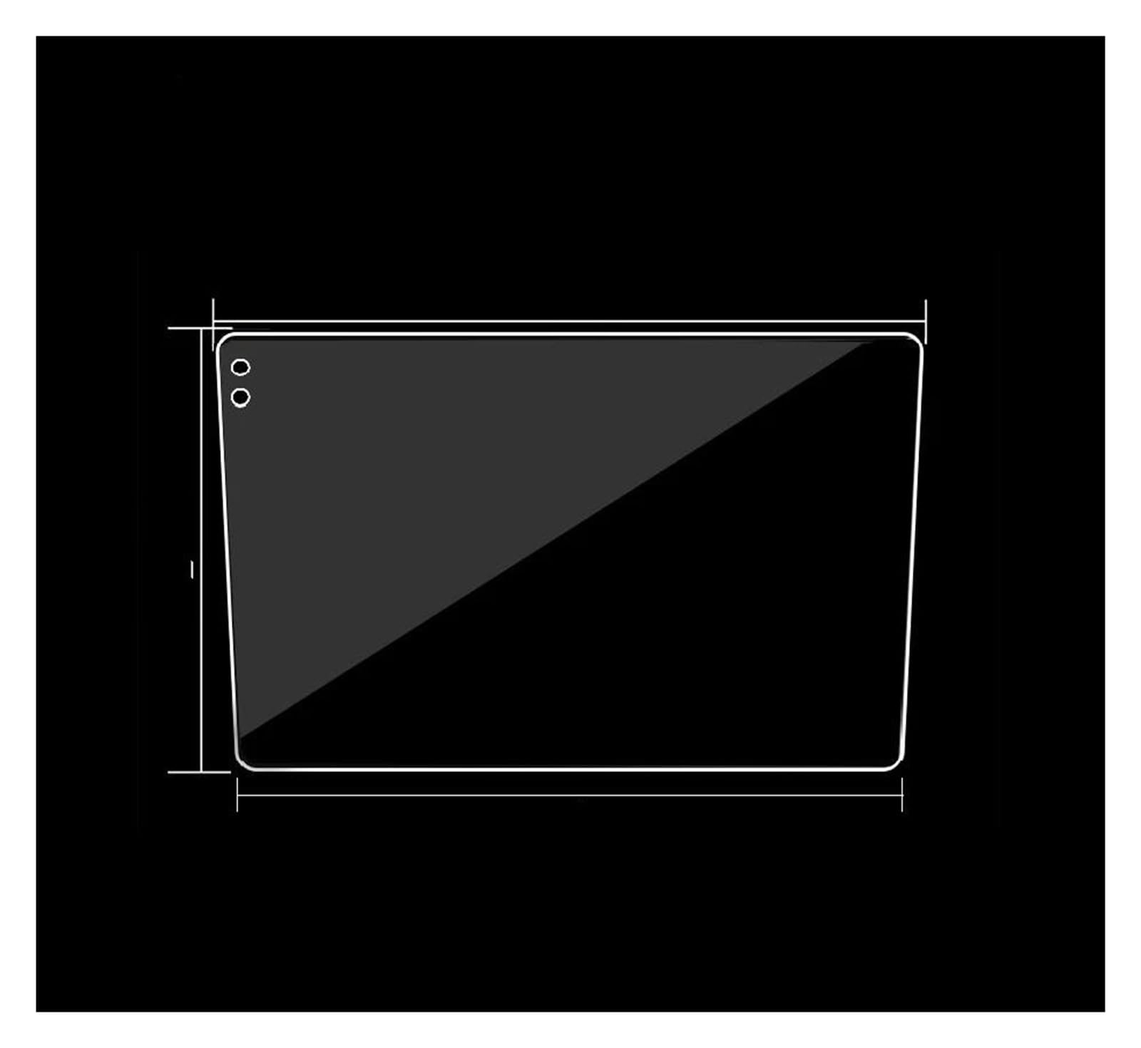 Auto Displayschutzfolie Autoradio-Hartglasfolie, 9 Und 10,1 Zoll, Wasserdicht, Kratzfest, Explosionsgeschützter Displayschutz Navigation Schutzfolie(10 inch) von Xxiucj