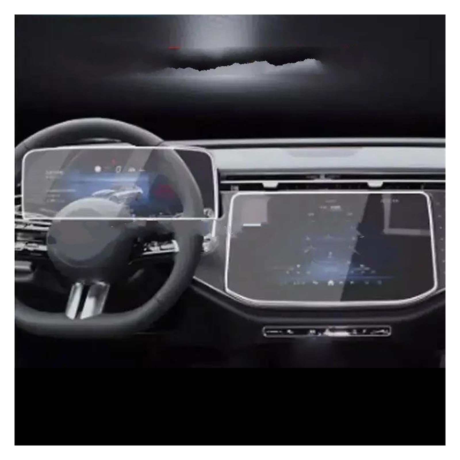 Auto Displayschutzfolie Für Benz Für E KLASSE E300 2024 GPS Navigation Instrument LCD Anti Scratch Zubehör Gehärtetem Glas Screen Protector Navigation Schutzfolie von Xxiucj