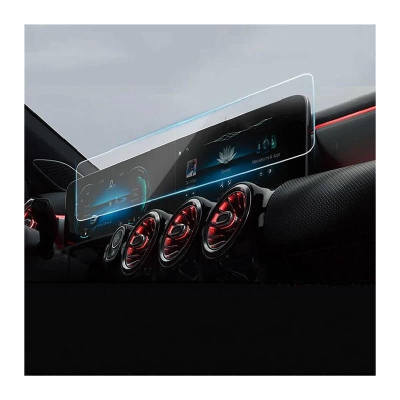 Auto Displayschutzfolie Für Benz Für G-Klasse 2018-2023 Auto Navigation Gehärtetem Glas Auto Dashboard Screen Protector LCD Display Film Zubehör Navigation Schutzfolie(TPU 1PCS) von Xxiucj