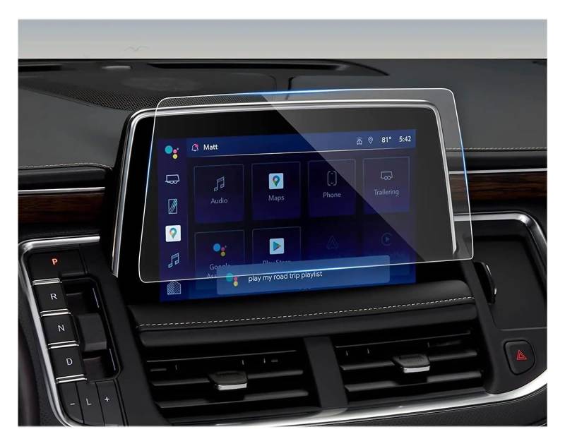 Auto Displayschutzfolie Für Chevrolet Für Tahoe Für Suburban 2021 2022 2023 LCD Bildschirm Gehärtetem Glas Schutz Film Auto GPS Navigation Schutz Film Navigation Schutzfolie von Xxiucj