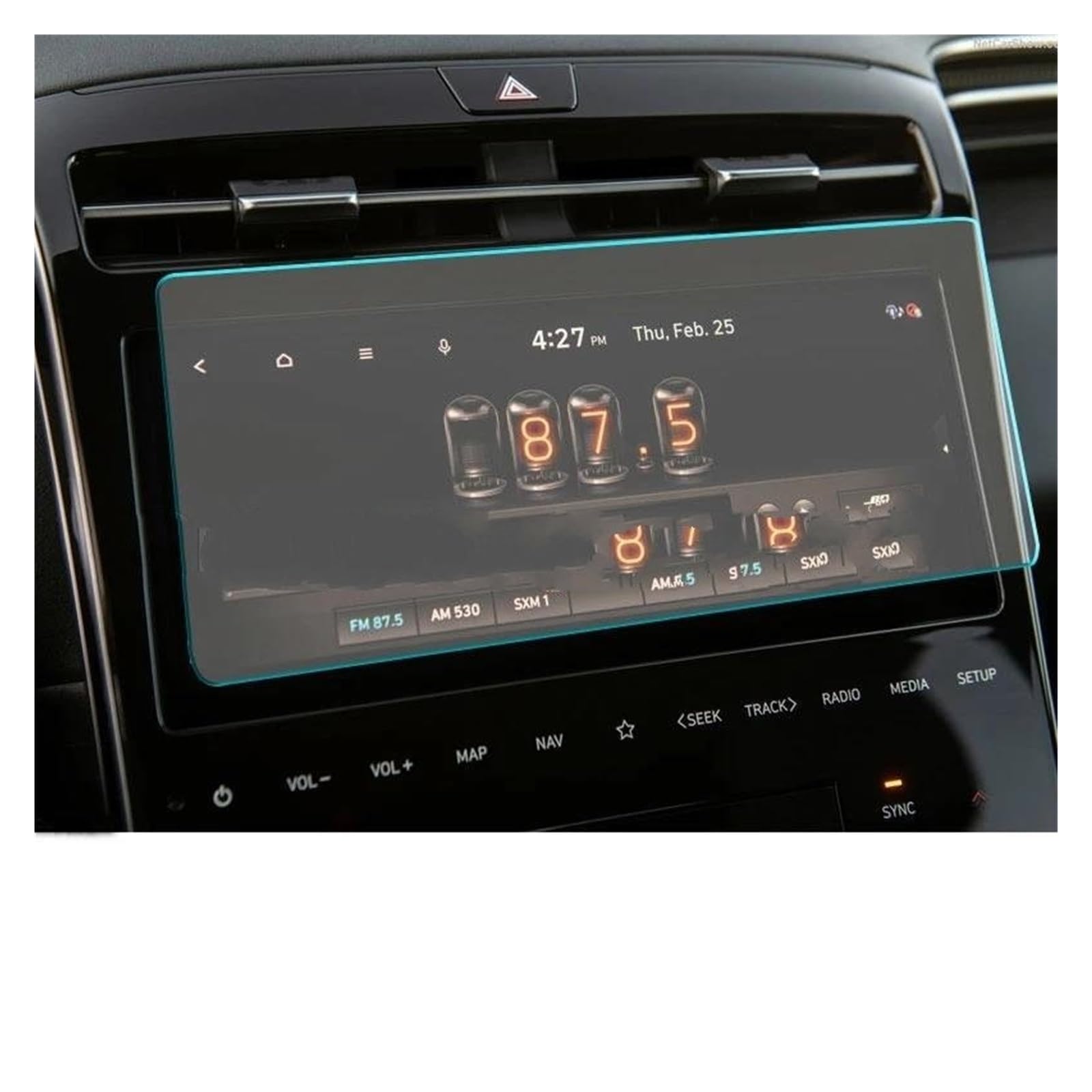 Auto Displayschutzfolie Für Hyundai Für Santa Für Cruz 2022 10 Zoll Auto Radio GPS Navigation Display Auto Bildschirm Aufkleber Gehärtetem Glas Film Schutz Navigation Schutzfolie von Xxiucj