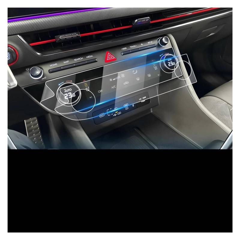 Auto Displayschutzfolie Für Hyundai Für Sonata 2024 Auto Multimedia Radio Display Auto Innen Zubehör Nano Screen Protector Navigation Schutzfolie(12.3-Inch) von Xxiucj