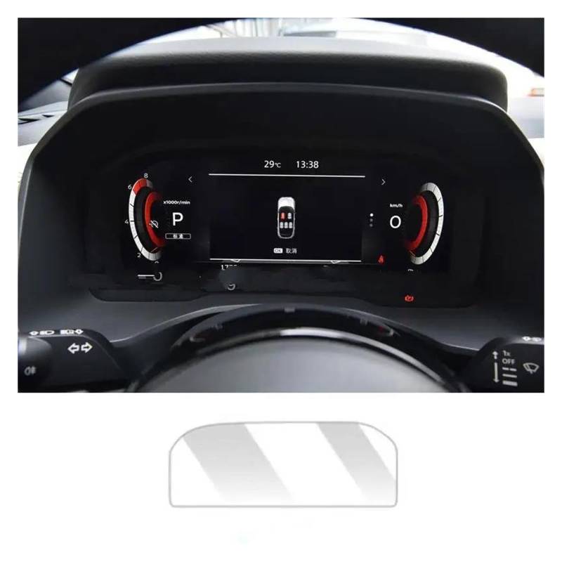 Auto Displayschutzfolie Für Nissan Für Qashqai J12 III E-Power 2023 Auto Instrument Anti-Scratch-Film Gehärtetem Glas Screen Protector Film Navigation Schutzfolie von Xxiucj