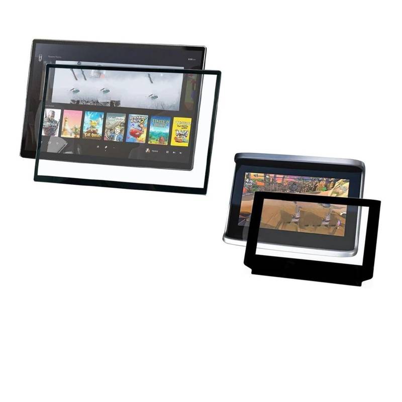 Auto Displayschutzfolie Für Tesla Für Modell SX 2021-2024 Navigation Hinten Bildschirm Anti-Scratch-Film Zubehör HD Gehärtetem Glas Screen Protector Navigation Schutzfolie(for X 2Pcs Set) von Xxiucj