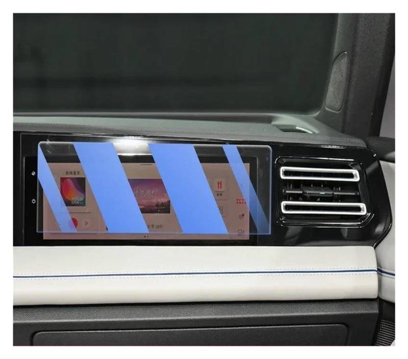 Auto Displayschutzfolie Für VW Für Tiguan Pro 2024-2025 Auto Interior Center Konsole Bildschirm Schoner Anlassen Glas Film Anti Scratch LCD Bildschirm Navigation Schutzfolie(B Blue Light) von Xxiucj