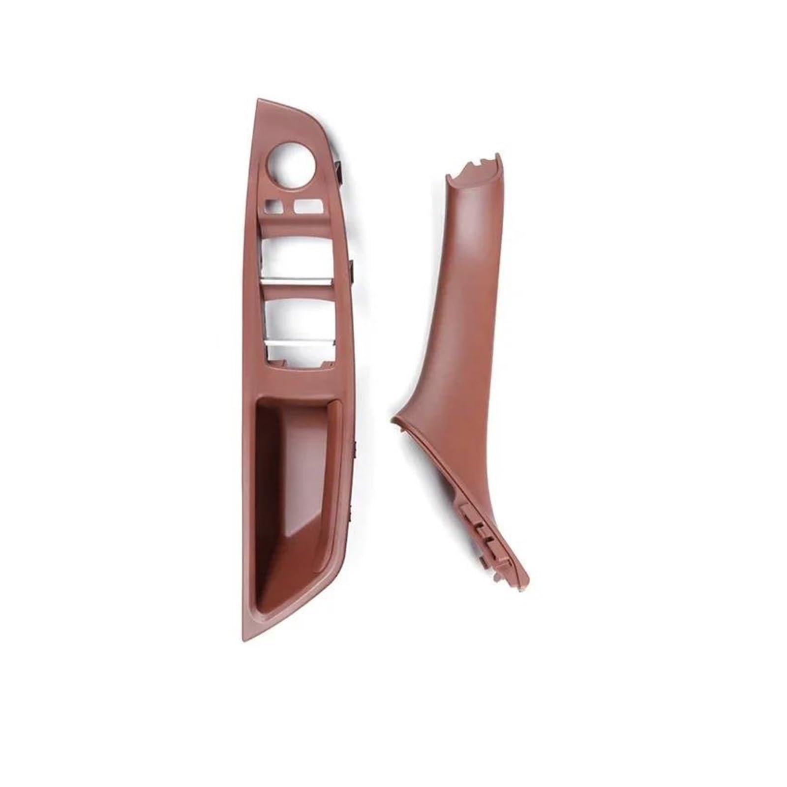 Auto Innentürgriff Für 5 Series F10 F11 F18 520i 523i 525i 528i 535i Innen Vorne Tür Armlehne Panel Trim Pull Griff Set Ersatz Autoinnentürgriffe(Red Brown LHD 2PCS) von Xxiucj