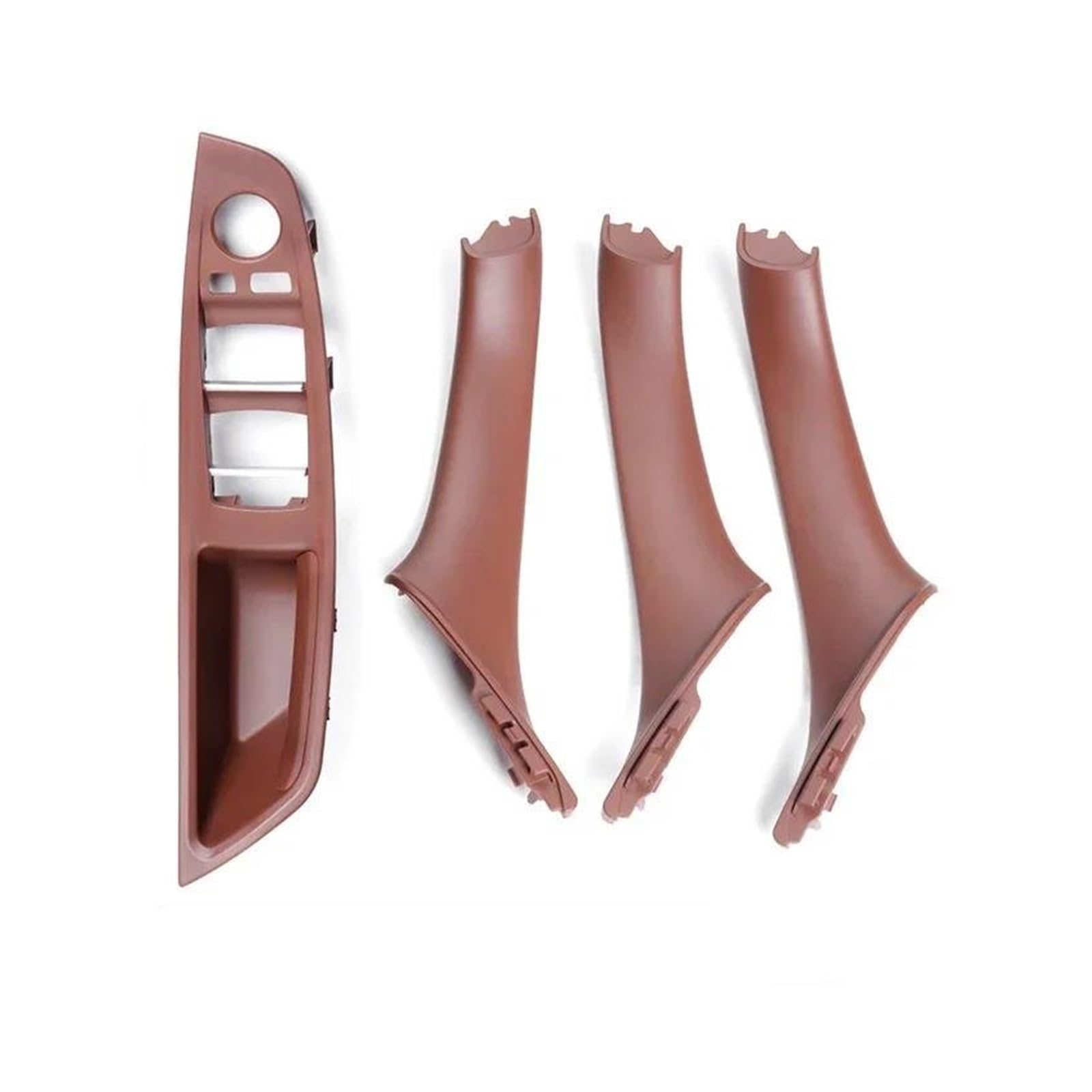 Auto Innentürgriff Für 5 Series F10 F11 F18 520i 523i 525i 528i 535i Innen Vorne Tür Armlehne Panel Trim Pull Griff Set Ersatz Autoinnentürgriffe(Red Brown LHD 4PCS) von Xxiucj