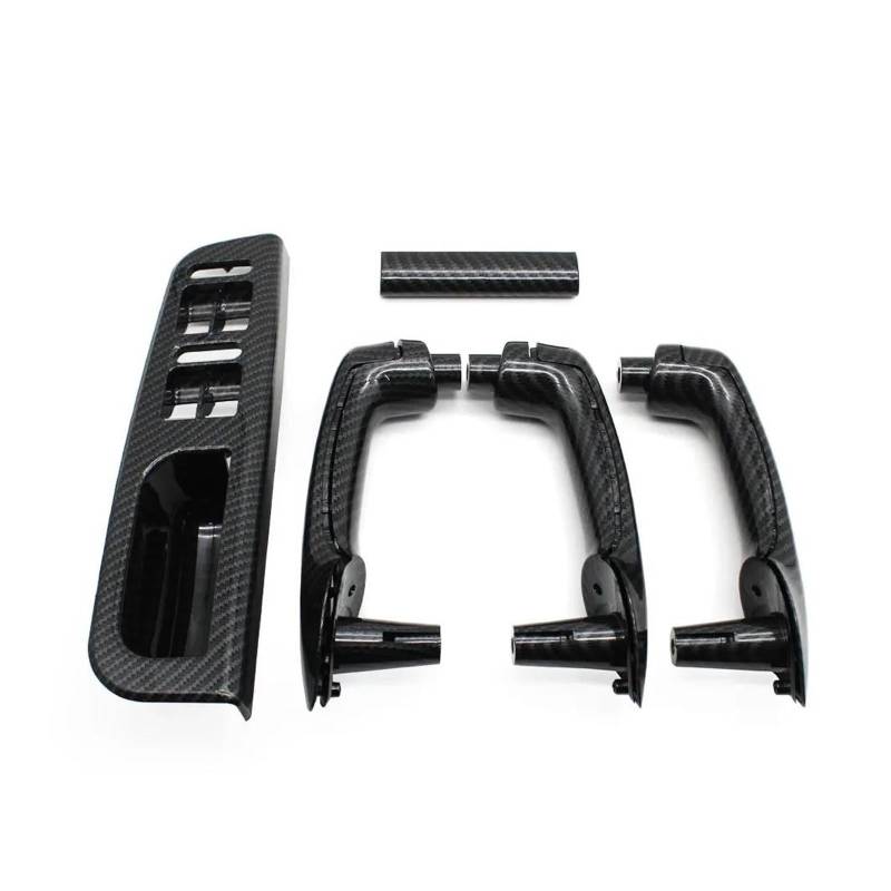 Auto Innentürgriff Für VW Für Bora Für Golf 4 Für MK4 Für Jetta 1999-2004 LHD Auto Innen Vorne Hinten Links Rechts Carbon Faser Tür Pull Haltegriff Autoinnentürgriffe(LHD 8PCS) von Xxiucj