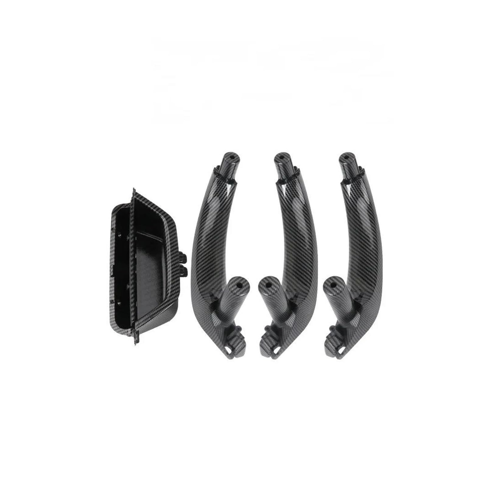 Auto Innentürgriff Für X3 X4 F25 F26 51419209216 Auto Innen Tür Griff Links Rechts Innen Tür Panel Griff Pull Trim Abdeckung Autoinnentürgriffe(Carbon LHD 1 Set) von Xxiucj