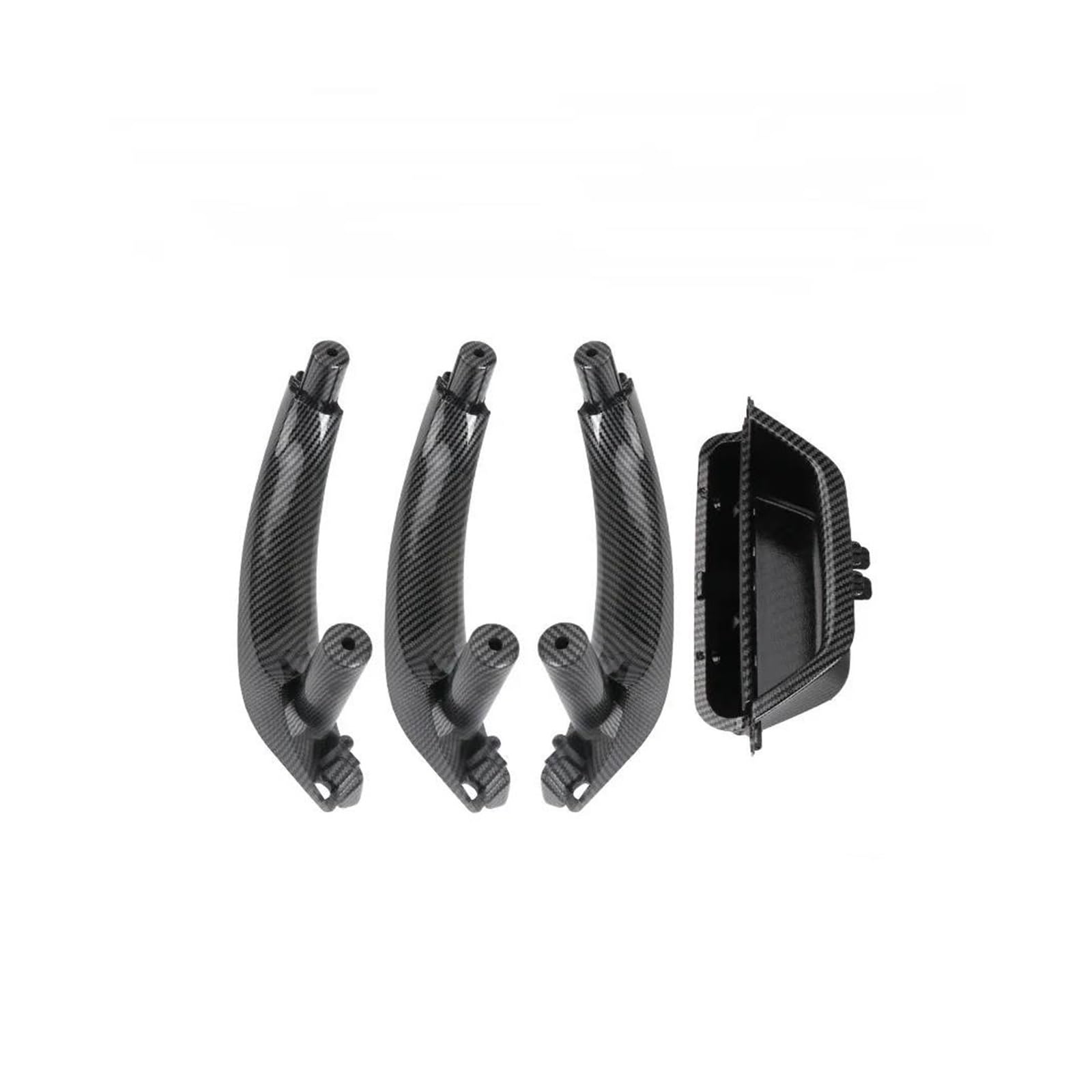 Auto Innentürgriff Für X3 X4 F25 F26 51419209216 Auto Innen Tür Griff Links Rechts Innen Tür Panel Griff Pull Trim Abdeckung Autoinnentürgriffe(Carbon RHD 1 Set) von Xxiucj