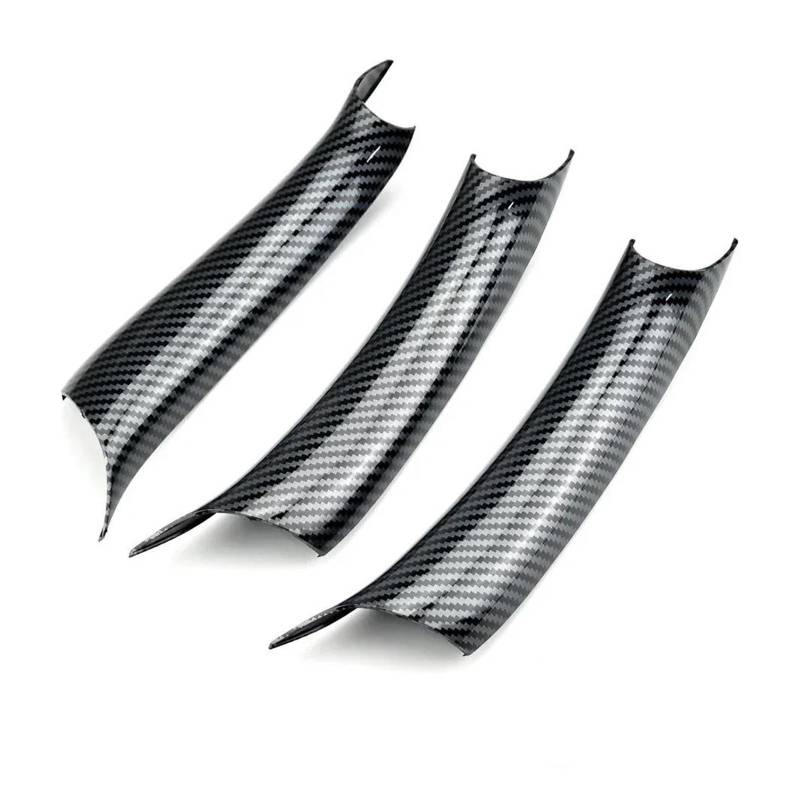 Auto Innentürgriff Für X5 F15 X6 F16 2014-2018 LHD RHD 3Pcs Set Auto Innen Tür Seite Griff Armlehne Pull Trim Carbon Schwarz Zubehör Autoinnentürgriffe(Carbon LHD 3 Pcs) von Xxiucj