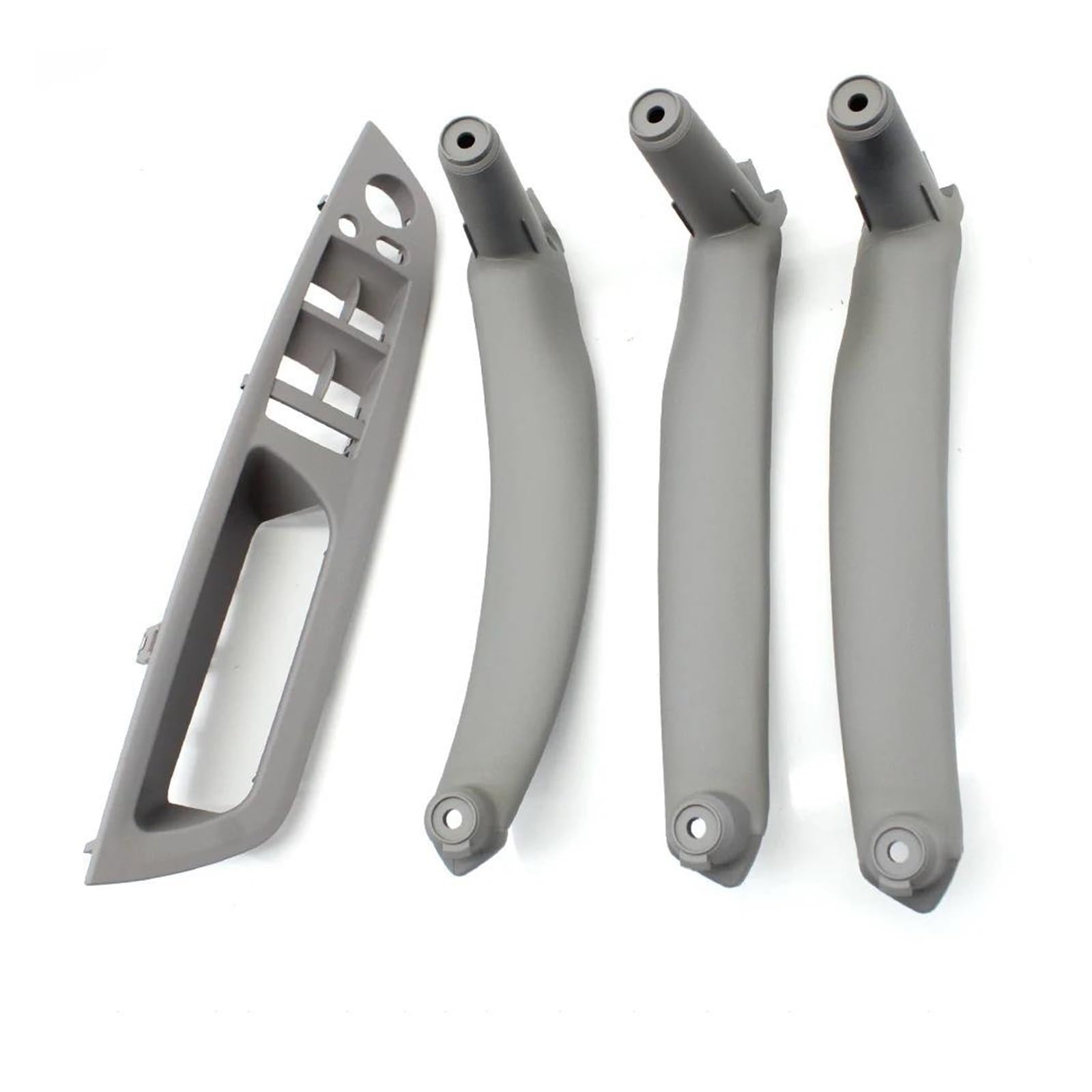 Auto Innentürgriff Für X5 X6 E70 E71 2007-2013 4PCS Set Auto Front Fahrer Tür Griff Armlehne Abdeckung Innen Tür Pull Griff Panel Trim Abdeckung Autoinnentürgriffe(Gray LHD 4PCS Set) von Xxiucj