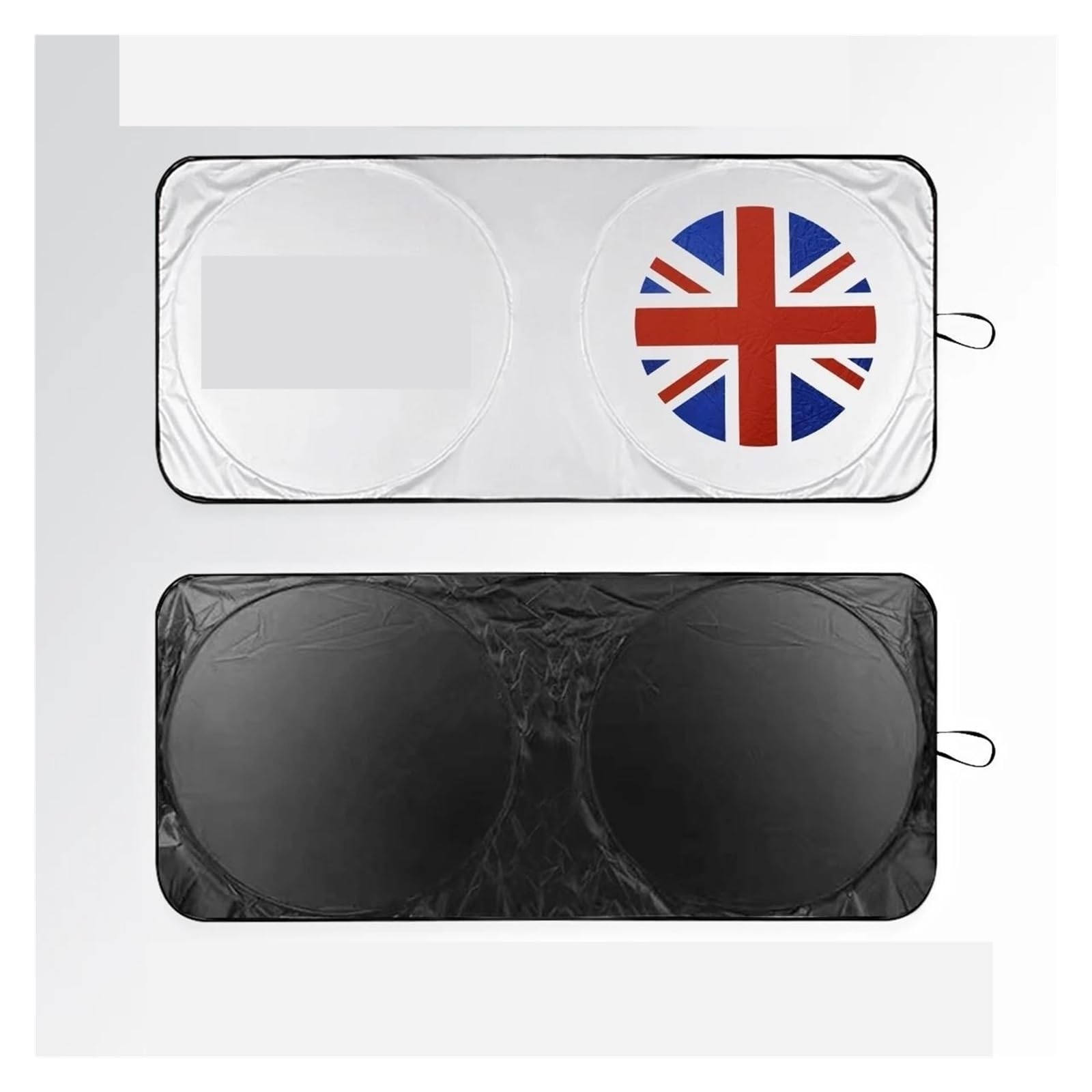 Auto-Sonnenschirm Für MINI Für Cooper Für R56 Auto-Windschutzscheiben-Sonnenschutz Sonnenschutz UV-Schutz Abdeckung UK-Flagge Coche Emblem Sonnenschirm Autozubehör Frontscheibenabdeckung(Red UK 150x70 von Xxiucj