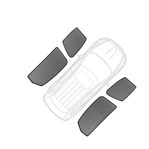 Auto-Sonnenschirm Für Mazda 6 Für Limousine 2013-2023 Für Mazda6 Magnetische Autofenstervorhänge Solar Sonnenschutzdach Schatten Mesh Glasschattierung Sonnenschutz Frontscheibenabdeckung(4PCS Side Win von Xxiucj