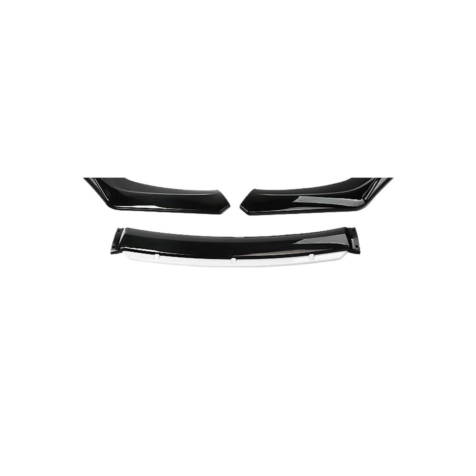 Frontspoiler Lippe Für A3 Für A4 Für A6 Für Q3 S3 S4 S6 B6 B7 B8 B8.5 Limousine Frontschürze Lippe Kinn Spoiler Splitter Diffusor Bodykit Universal Frontstoßstange Spoiler(Black White) von Xxiucj