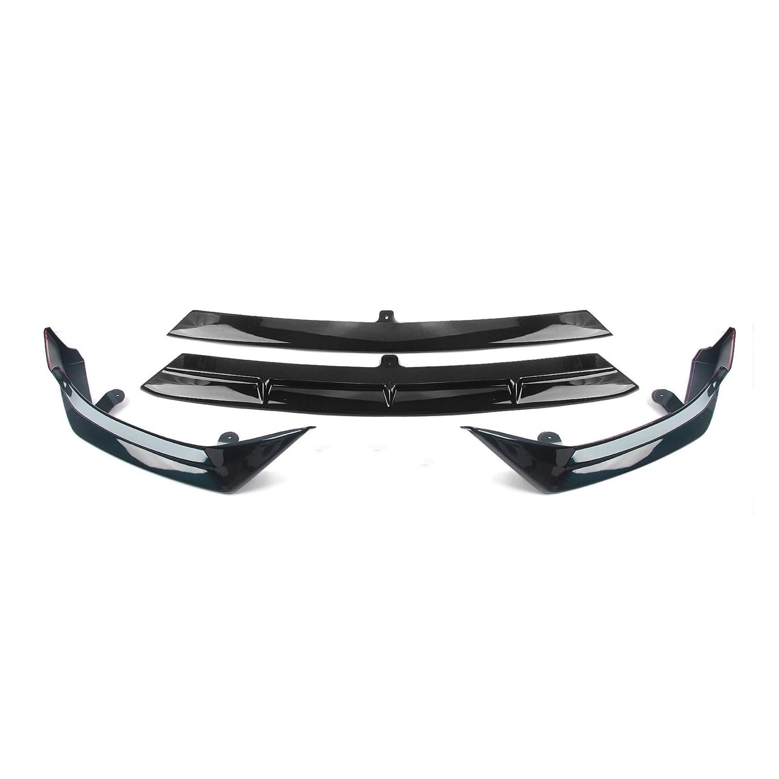 Frontspoiler Lippe Für Benz Für C Klasse W206 Sport 2022-2023 C300 Glanz Schwarz Front Stoßstange Spoiler Lip Blade + Untere Seite Splitter Abdeckung Frontstoßstange Spoiler(Turquoise) von Xxiucj