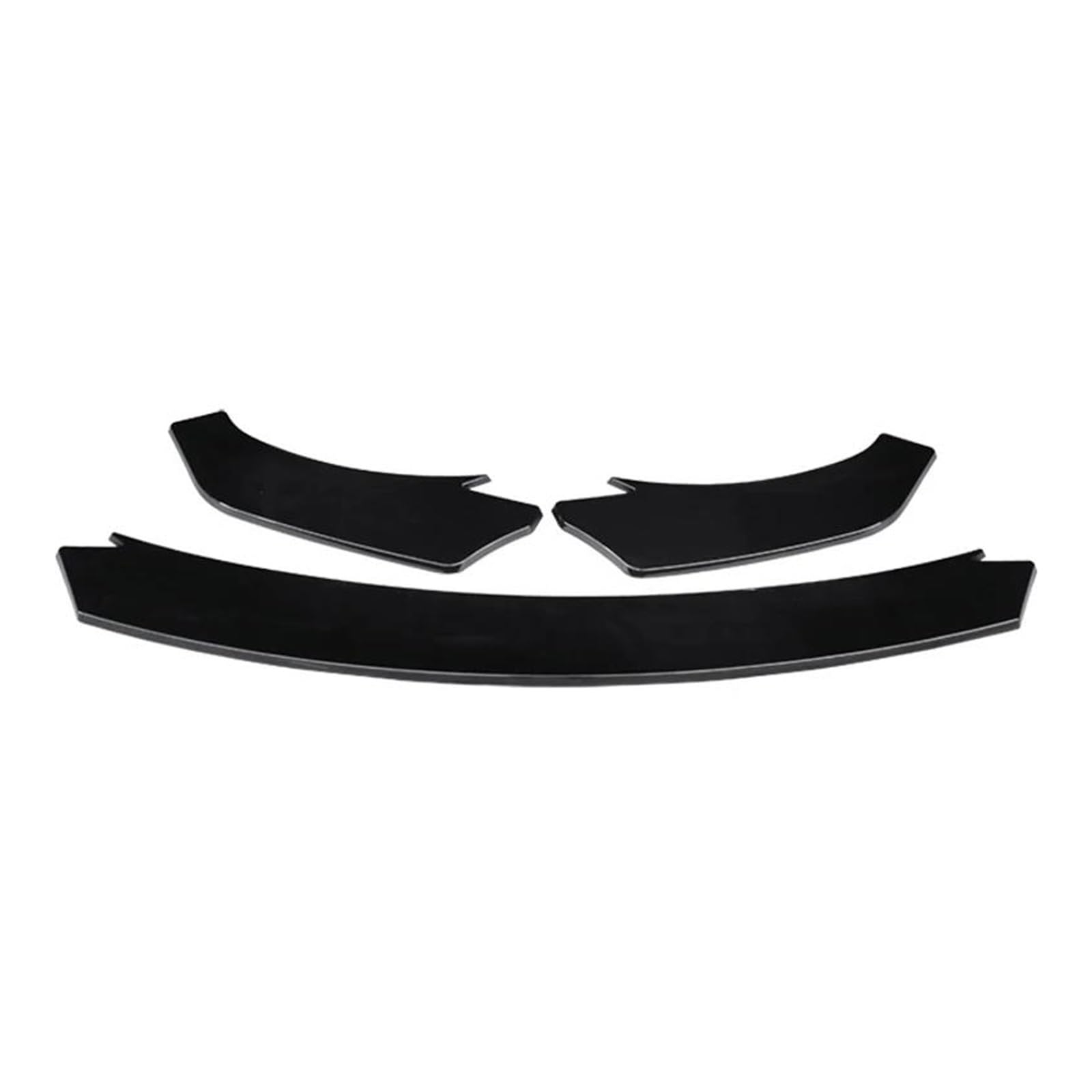 Frontspoiler Lippe Für Jaguar Für F-Type 2013-2019 3-teiliges Frontstoßstangenlippen-Bodykit Spoilerdiffusor Deflektor Sportmodifikationszubehör Frontstoßstange Spoiler(Bright Black) von Xxiucj