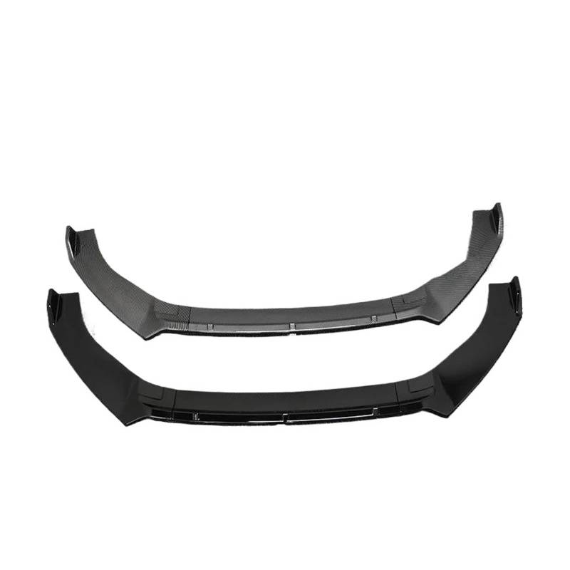 Frontspoiler Lippe Für VW Für Golf 7 7,5 MK7 MK7.5 Für GTI R 2013-2020 Front Stoßstange Splitter Lip Diffusor Körper Kit Spoiler Schutz Retro Frontstoßstange Spoiler(Carbon Fiber Look) von Xxiucj