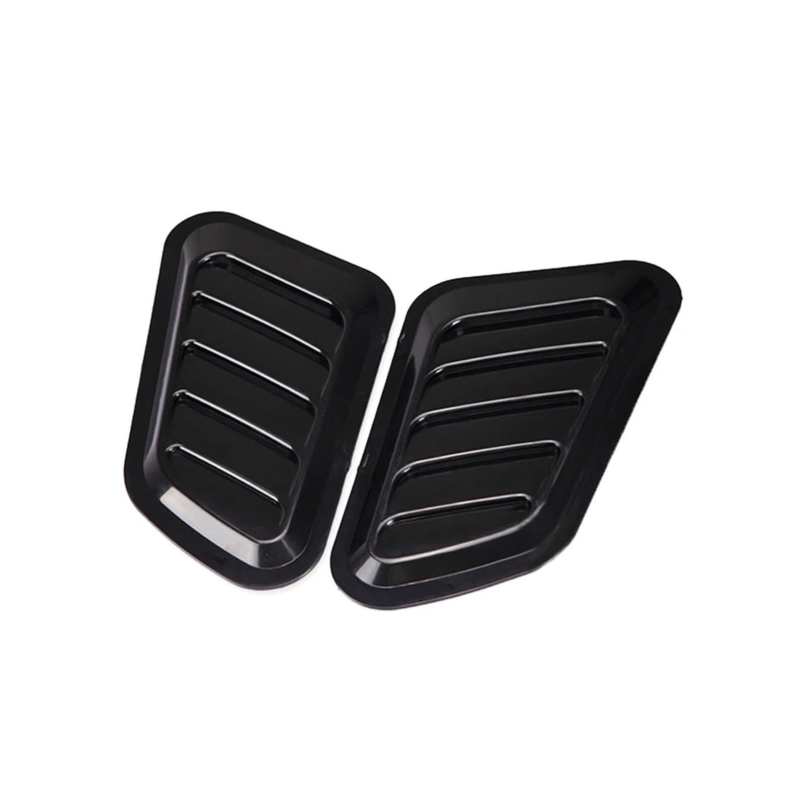 Induktion Schlauch Kit Universal Dekorieren Für ABS Auto Air Flow Intake Hood Scoop Vent Bonnet Abdeckung Auto Zubehör 2Pcs Auto Luftansaug(Schwarz) von Xxiucj