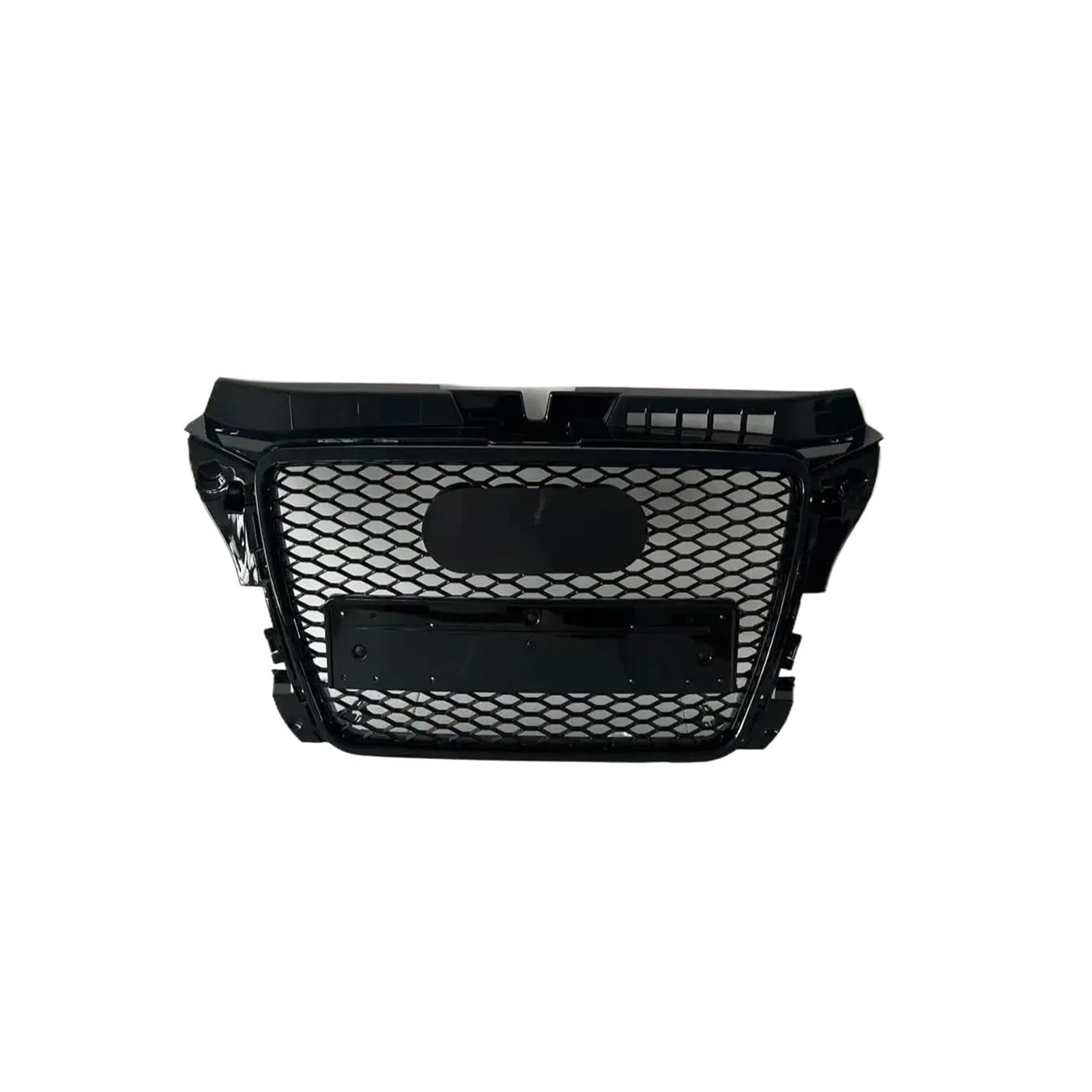 Kühlergrill Für A3 S3 8V RS3 Schwarz Kühlergrill 2007 2008 2009 2010 2011 2012 2013 Center Honeycomb Mesh Grill Front Stoßstange Grill Auto Frontgrill(Black Emblem) von Xxiucj