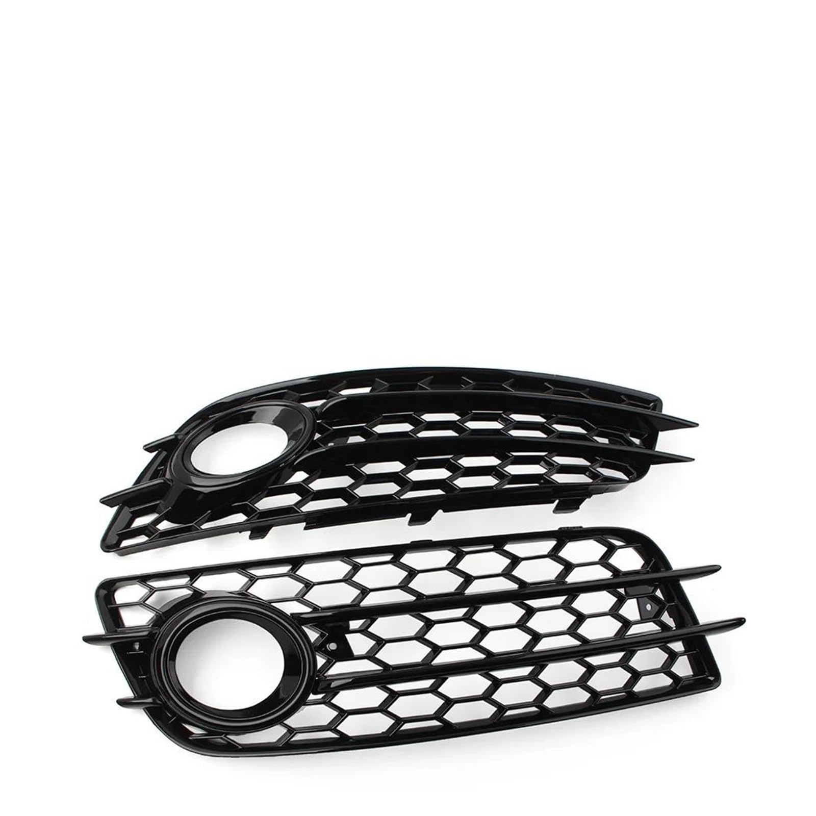 Kühlergrill Für A4 B8 S4 2008 2009 2010 2011 2012 Glänzend Schwarz 1 Paar Auto Honeycomb Mesh Frontstoßstange Nebelscheinwerfer Kühlergrill Abdeckung Auto Frontgrill(Schwarz) von Xxiucj