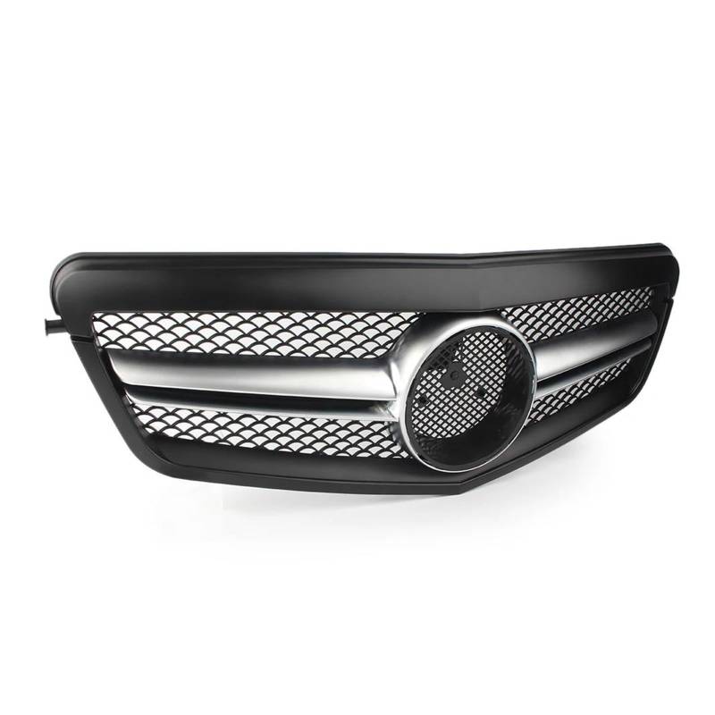 Kühlergrill Für Benz Für E-Klasse W212 2010 2011 2012 2013 Sport Stil Kühlergrill ABS Kunststoff Matt Schwarz Auto Front Grille W/Logo Auto Frontgrill von Xxiucj