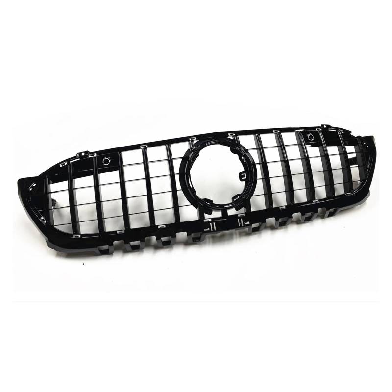 Kühlergrill Für Benz Für Eine Klasse W177 A180 A200 A250 A45 2019-2022 GT Style Schwarz/Silber Obere Stoßstangenhaube Mesh Grillgitter Frontgrill Auto Frontgrill(Schwarz) von Xxiucj