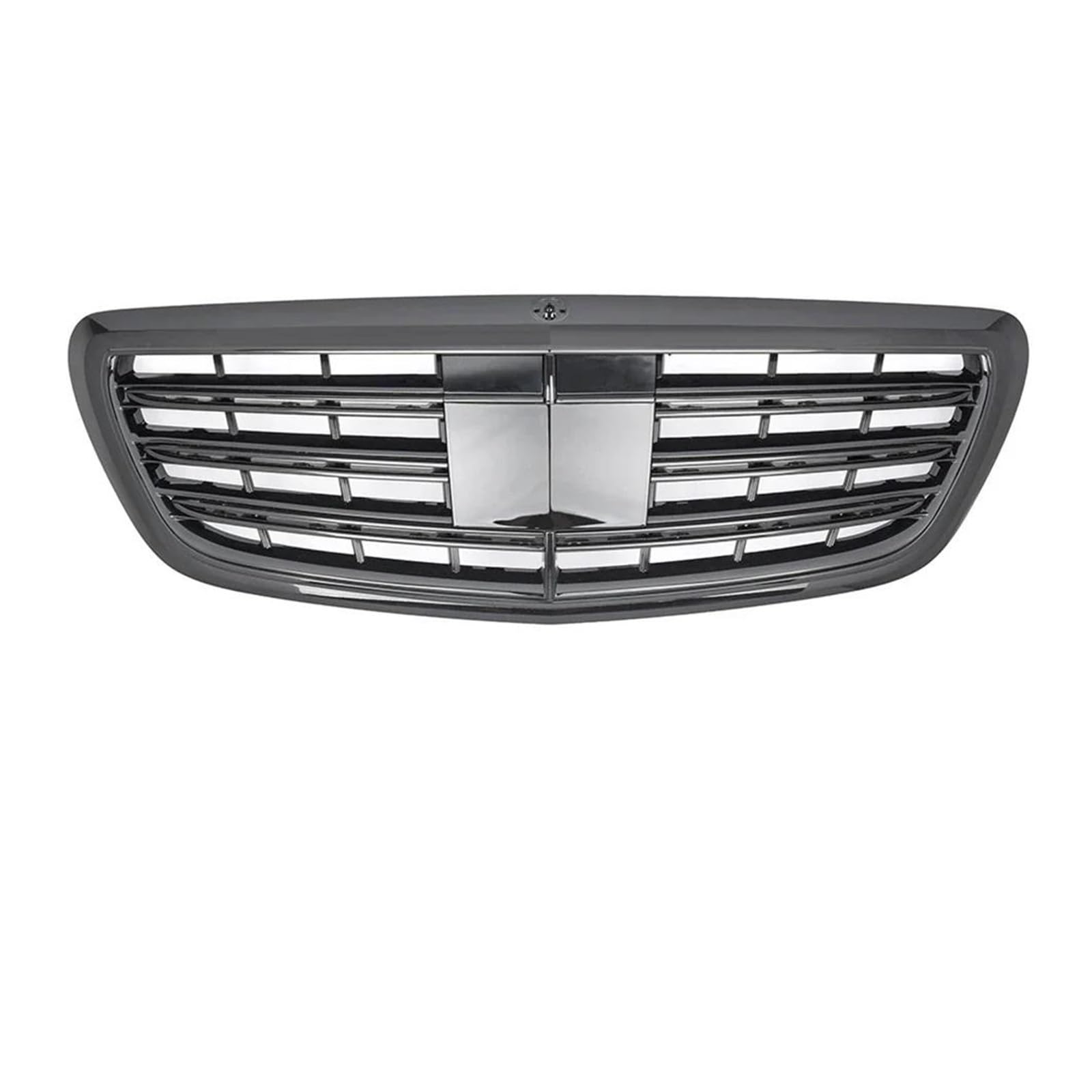 Kühlergrill Für Benz Für S W222 S500 2013-2020 W/Acc Für AMG Stil Stoßstange Grill Auto Zubehör Chrom Silber GTR Stil Racing Gitter Auto Frontgrill(AMG-Glossy Black) von Xxiucj