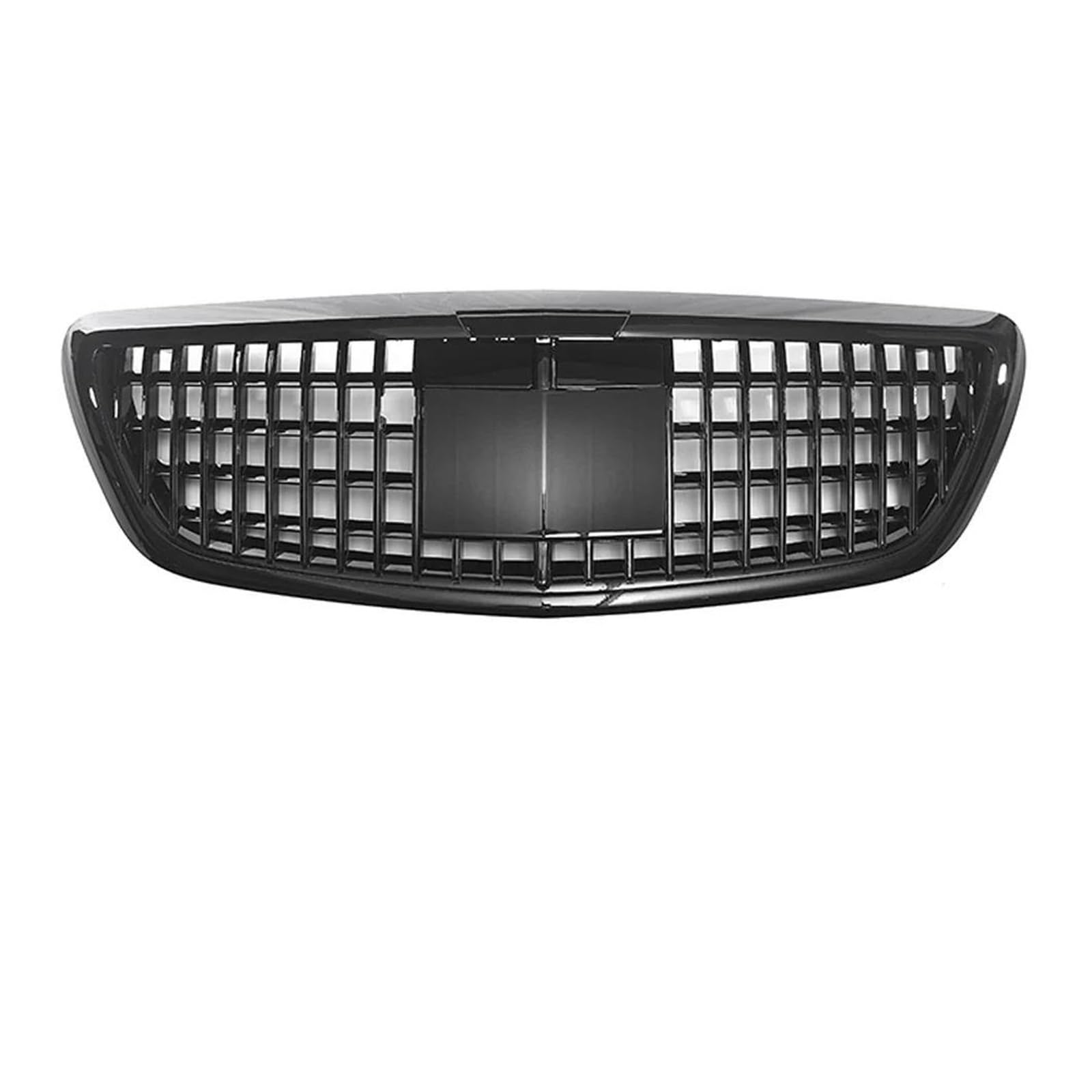 Kühlergrill Für Benz Für S W222 S500 2013-2020 W/Acc Für AMG Stil Stoßstange Grill Auto Zubehör Chrom Silber GTR Stil Racing Gitter Auto Frontgrill(Maybach-Glossy Black) von Xxiucj